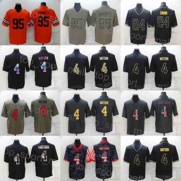 

man football 4 deshaun watson jerseys 24 nick chubb 28 jeremiah owusu-koramoah stitched team goddess hyphenation shadow smoke flag hemp grey, Black;red