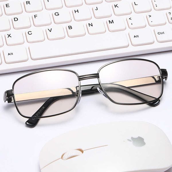 

glass intelligent flat lens sunglasses psensitive color changing tea gray glasses, White;black