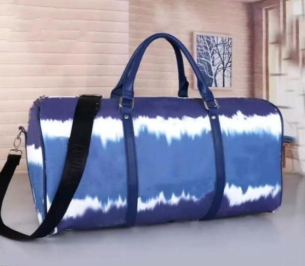 

fashion womens mens travel duffle bag pu leather duffel bag carry on all bandouliere 55cm luxury rolling softsided luggage set sui2469965