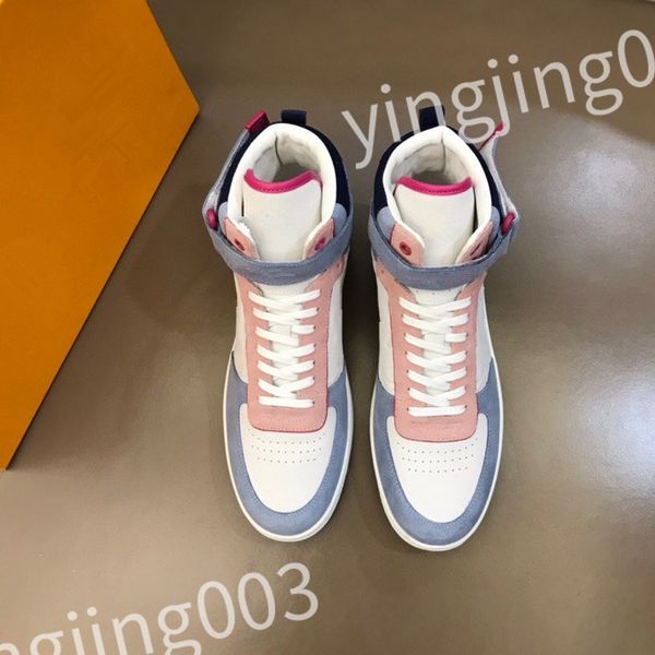 

designer woven lace-up shoes style sneaker embossed leather sneakers mens womens calfskin shoe rubber platform sole rd0901, Black