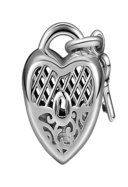 

loose beads fits for p bracelets 925 sterling silver beads for jewelry love you lock charm bead charms diy making 2018 875223, Black