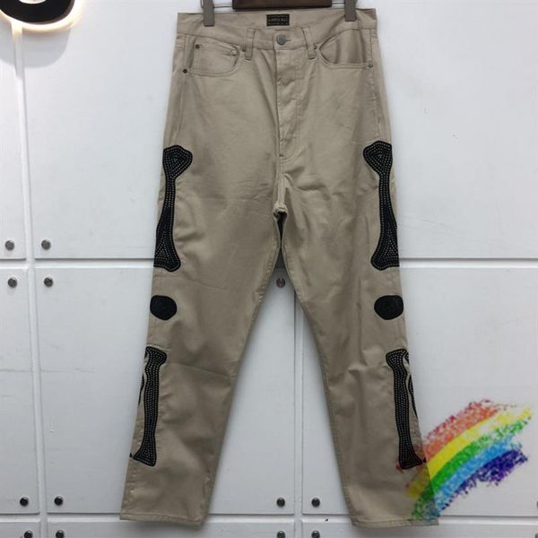 

embroidery overalls men women 1 oversize cargo pants trousers250c, Black