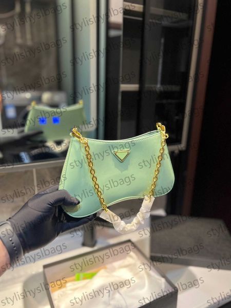 

luxury bag designer bag women bag leather bag hobo bag simple bag underarm bag gold chain bag solid color bag handbag shoulder bag stylishys