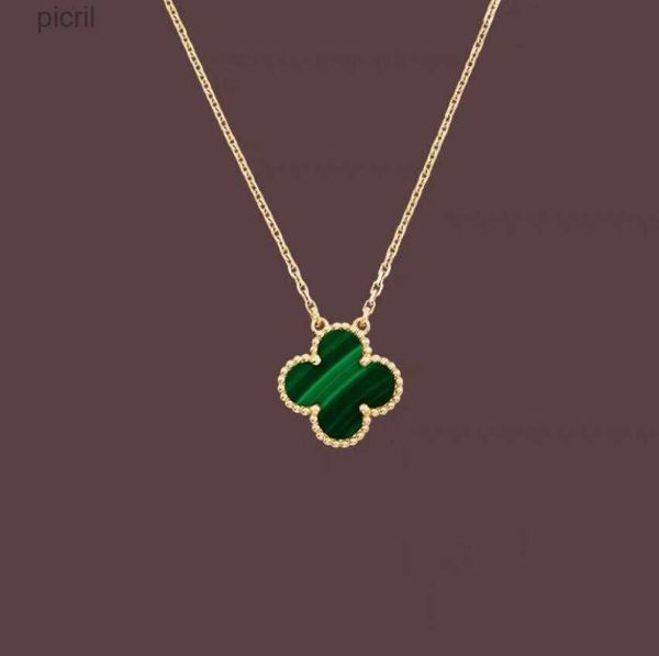

fashion pendant necklaces for women elegant 4/four leaf clover locket necklace highly quality choker chains designer jewelry 18k plated gold, Silver