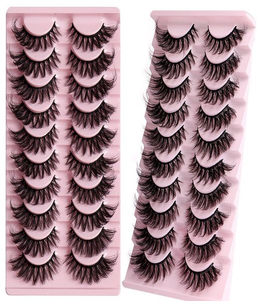 

thick multilayer winged false eyelashes naturally soft and delicate hand made reusable curly mink fake lashes full strip eyelashes2406013