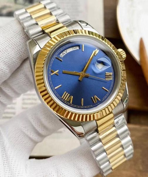 

fashion watch men women day date watch skeleton tourbillon hand-winding mechanical automatic watch classic natural leather mens watches gent, Slivery;golden