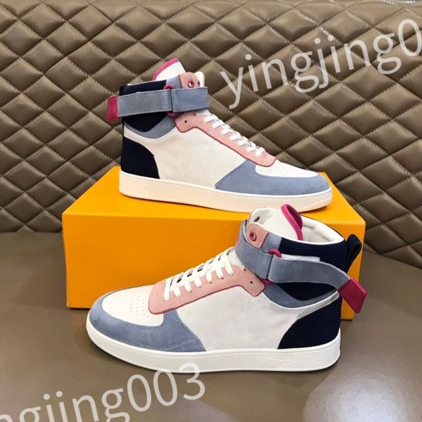 

2023 new designer woven lace-up shoes style sneaker embossed leather sneakers mens womens calfskin shoe rubber platform sole rd0901, Black