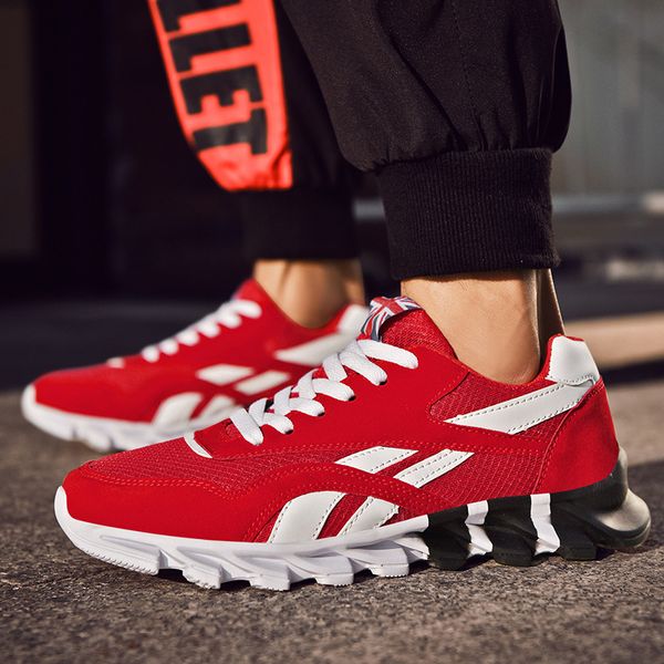 

height increasing shoes blade sneakers men comfort ultra-light sports running shoes for men breathable women running shoes plus size 48 2308, Black;white
