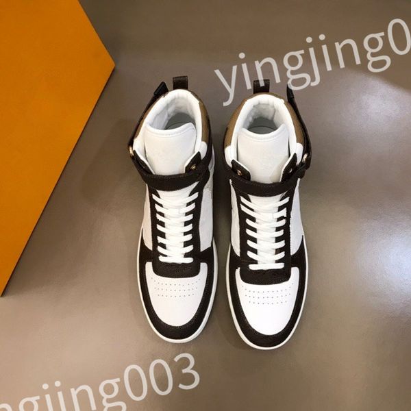 

designer woven lace-up shoes style sneaker embossed leather sneakers mens womens calfskin shoe rubber platform sole rd0901, Black