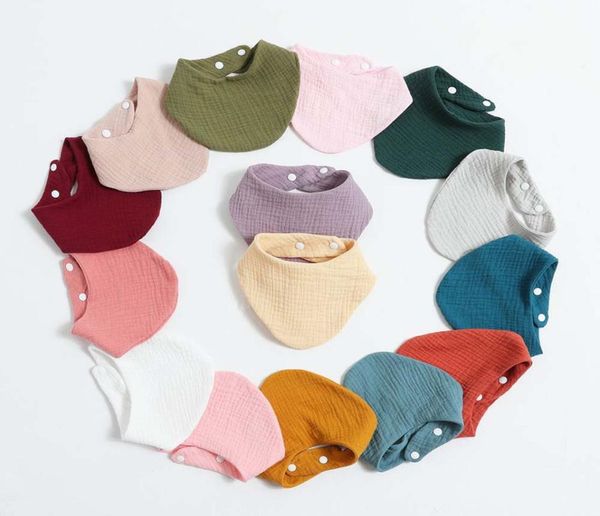 

baby feeding bib apron ins boy girl burp cloth saliva blank towel triangular 100 cotton bandana handkerchief3795403