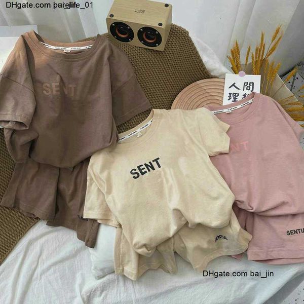 

baby boy girl summer designers clothes set toddler kids clothing boys shirt shorts 2pcs/set 2-7years kids tracksuits, White