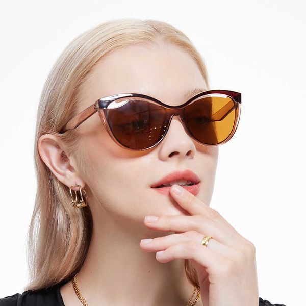 

2023 new personalized fashion flowing street shoot cat eyes hollow out ins style sunglasses kb011, White;black