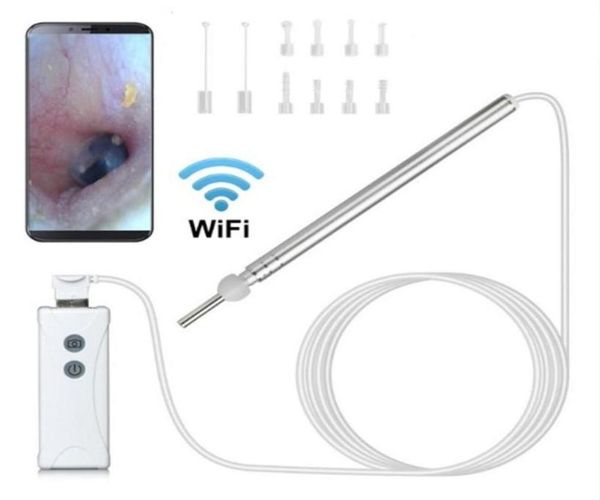 

2mp 1080p 3 9mm wireless wifi earpick endoscope 3in1 usb otoscope hd earscope cleaner ear camera276c9449279