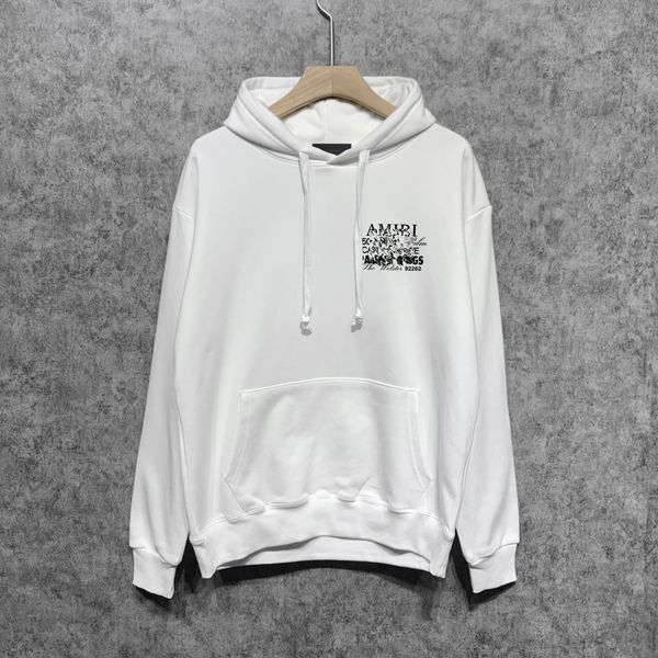 

am mens hooded hoodies designer womens fashion streetwear pullover sweatshirts loose hoodies lovers clothing hbp jh, Black