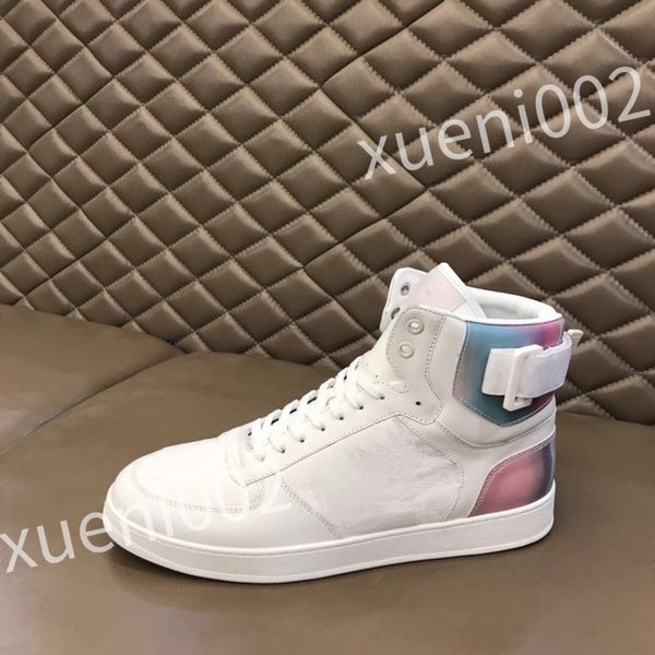 

luxury vintage casual shoes calfskin reflective sneaker designer mens women sneakers channel women's city size 35-44 rd0901, Black