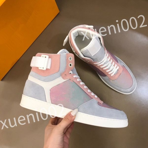 

2023 new luxurys vintage casual shoes calfskin reflective sneaker designer mens women sneakers channel women's city size 35-44 rd0901, Black