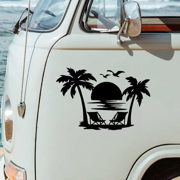 

stickers palm tree styling sticker large caravan motorhome vinyl accessories rv truck adventure decal horsebox car van camping decals r23081