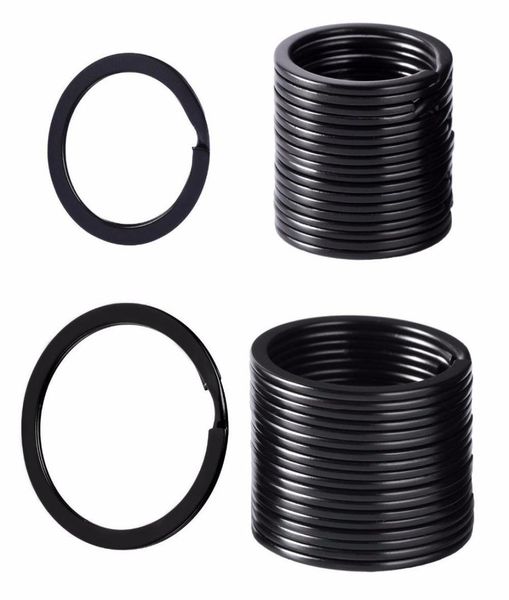 

flat key rings metal keychain rings split keyrings for home car keys attachment 1 and 125 inch black 40 pieces4766397, Slivery;golden