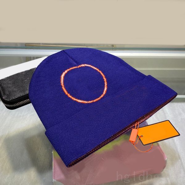 

luxurys bonnet for woman designer beanie fashion casual autumn winter warmth chapeau trendy lover big letter white orange blue knited mens c, Blue;gray
