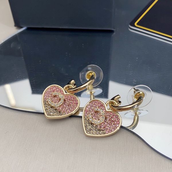 

designer ccity stud earrings luxury jewelry romantic charm hearts earring fashion accessories for women nj3, Golden;silver