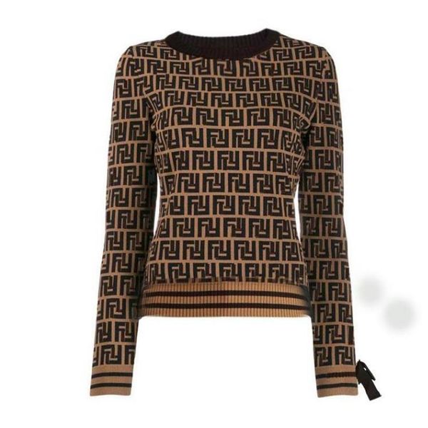 

autumn womens sweaters designer pullover round neck striped letter high end jacquard cardigan knitting sweaters coats s  l xl273i, White;black