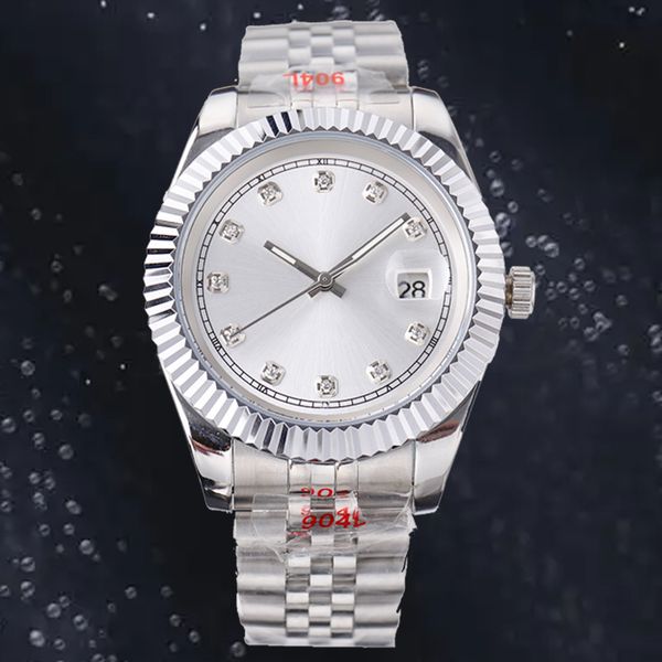 

luxury fashion mens watch date just women's watch 36mm 41mm 8215 movement automatic quartz watch 28mm 31mm stainless steel waterproof w, Slivery;brown