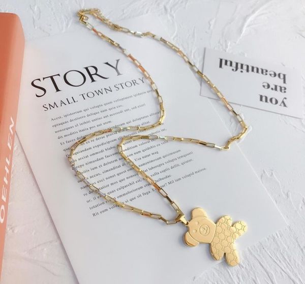 

luxury design necklace 18k gold plated stainless steel necklaces choker chain letter pendant fashion womens wedding jewelry access2027341, Silver