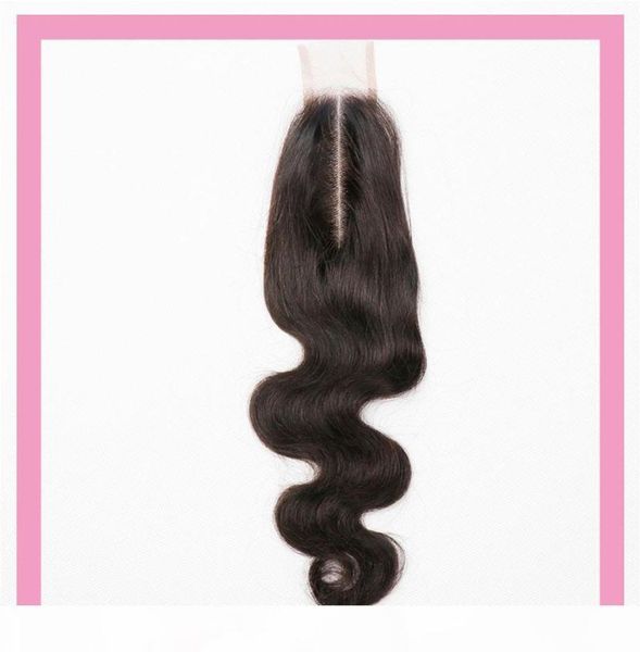 

brazilian virgin hair 2x6 lace closure middle part 26 natural color body wave closures hair products 820inch8362647, Black;brown