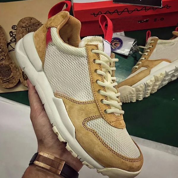 

2023 outdoor running shoes men women designer sneakers tom sachs space camp beige walking mens trainers