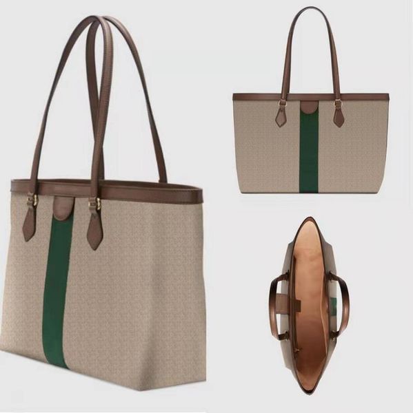 

classic ophidia tote bag shoulder bag jumbo canvas leather handbag women denim jacquard shopping bags totes luxury designer double handle vi