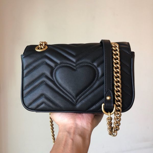 

chain cross body bag luxury designer women's fashion shoulder bag ophidia totes love sealed fashion marmont leather purse shopping bag