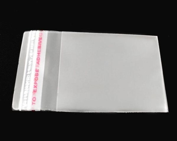 

1000pcs clear self adhesive seal plastic bags 6x4cm012344729050, Pink;blue