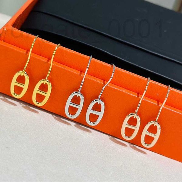 

charm designer s925 silver pig nose smooth ear hook for female crow design high grade precision jewelry live broadcast tmyk, Golden