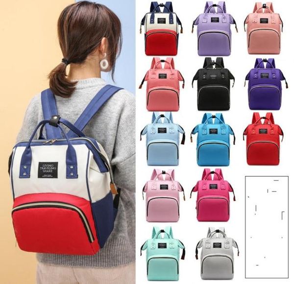 

large diaper bag double shoulders multi function diy baby student backpack oxford cloth leisure travelling bag 18ty k22959354