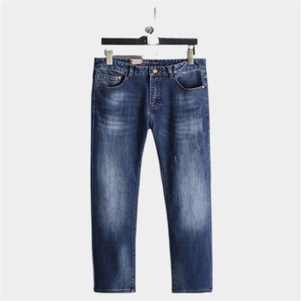 

autumn mens jeans designer blue skinny fit fashion slim-leg ppants high street destroyed biker business leisure denim 233c
