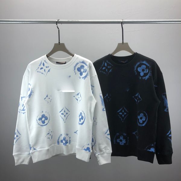 

mens sweaters fashion men's casual round long sleeve sweater men women letter printing sweaters m-3xl 031, Black