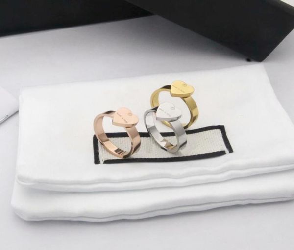 

europe america style ring men lady women titanium steel engraved g letter heart lovers rings size693212166, Silver
