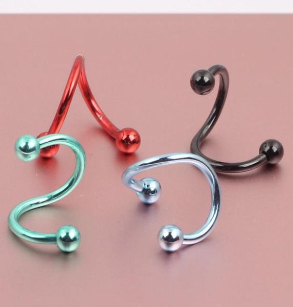 

nose stud n19 16 gague100pcslot piercing stainless steel crystal plated black color nose pin3294669, Silver