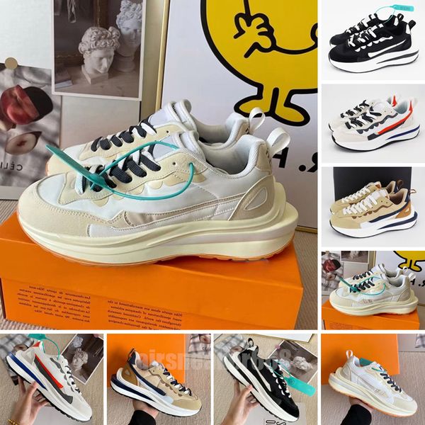 

waffle xxsacai running shoes men women sneakers sf fragment blue void grey pine green black nylon green multi summit white lx metallic silve