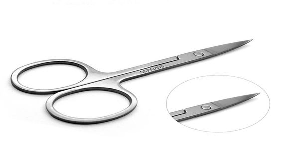 

across 1 pcs cuticle cutter stainless steel dead skin remover pedicure scissors nail tool eyebrow scissors make up tools6256322