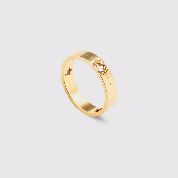 

original logo carved ggsity ring 18k gold and silver rose 316l stainless steel ring women's couple wedding jewelry women's party d