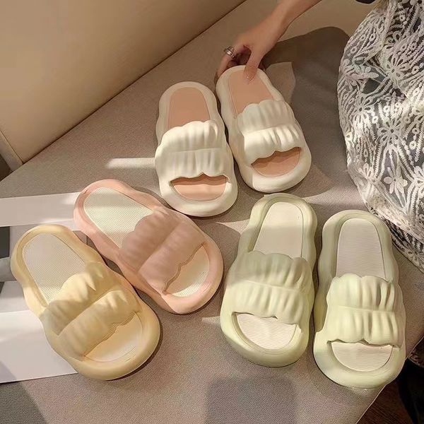 

xcl 333 thin strips stepping on feces feeling home slippers men and women summer indoor household non-slip deodorant soft bottom bath sandal, Black