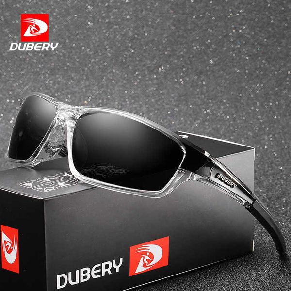

dubery620 sports cycling polarized eye protection outdoor night vision sunglasses for men, White;black