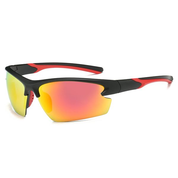 

sunny colors sports sunglasses anti-skidding half frame with mercury lenses wind goggles, White;black