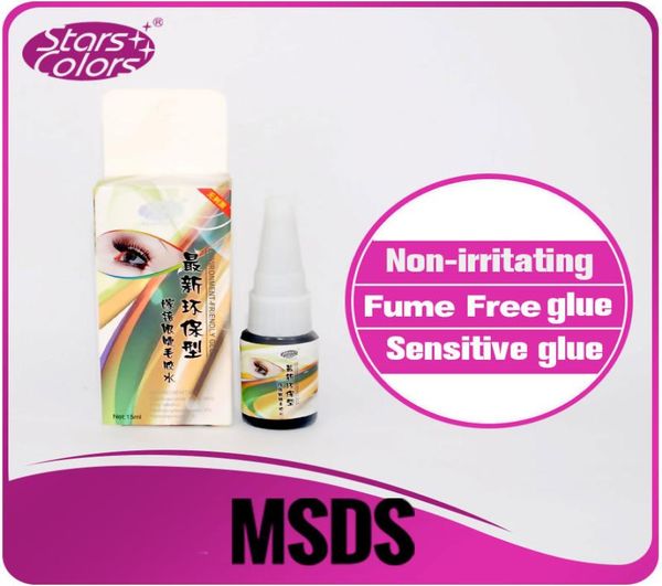 

environment 15ml eyelash glue 15 to 20 seconds dry good quality black false sensitive glue no odor eyelashes glue no smell2836461