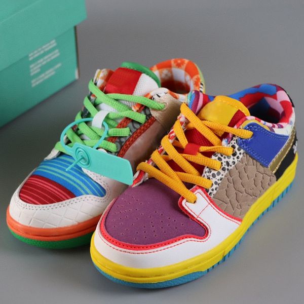 

kids dunks low what the p rod white pine green running shoes low toddler tennis sneakers boys girls children sports trainers size 24-37.5