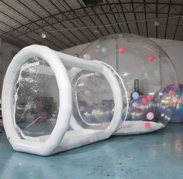 

kids party clear inflatable bubble tent with balloons inflatable bubble house tent for outdoor dates camping 001