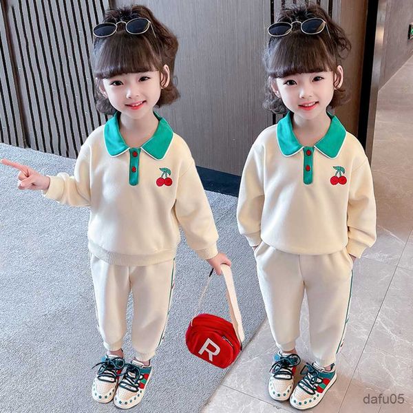 

clothing sets girls clothes sweatshirt pants girls clothing casual style clothes girl spring autumn children's clothing r230812, White