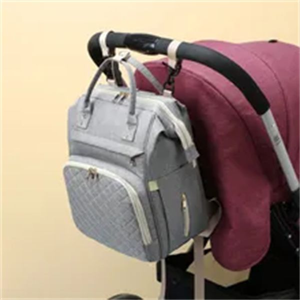 

fashion mummy maternity nappy bag multi-function large capacity baby bag travel backpack designer diaper bag for baby care, Black