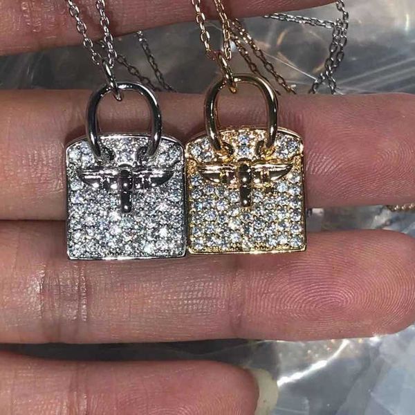 

fashion designer h aijia kelly bag necklace full diamond letter collar chain celebrity network red same korean version new, Black